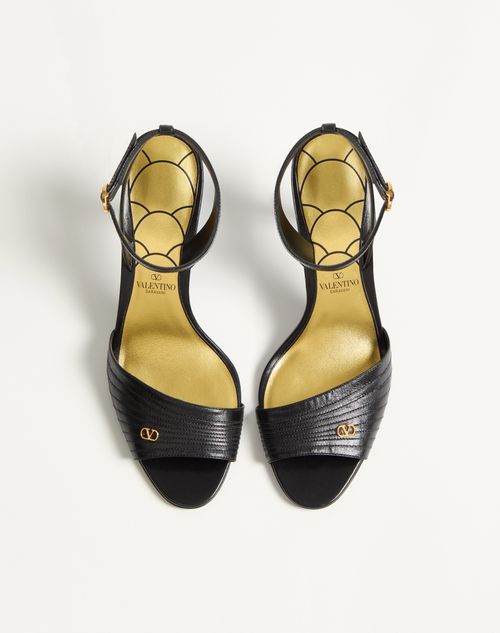 Valentino Garavani - Ladycrush Kidskin Sandal 85mm - Black - Woman - Sandals